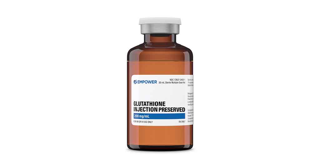 Glutathione Injection Preserved bottle