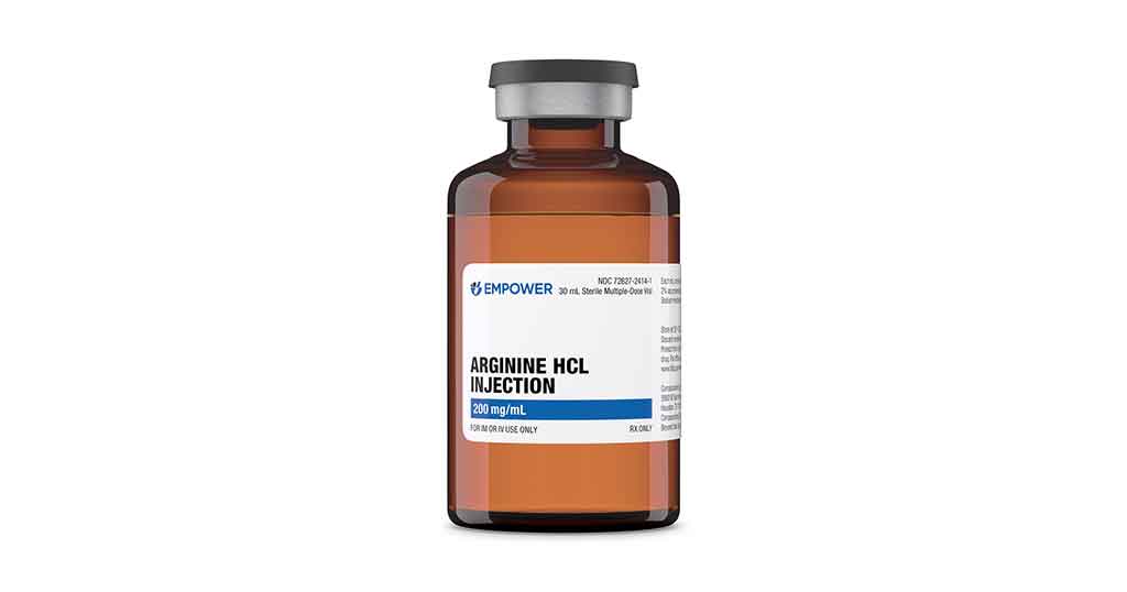 Arginine HCL Injection bottle
